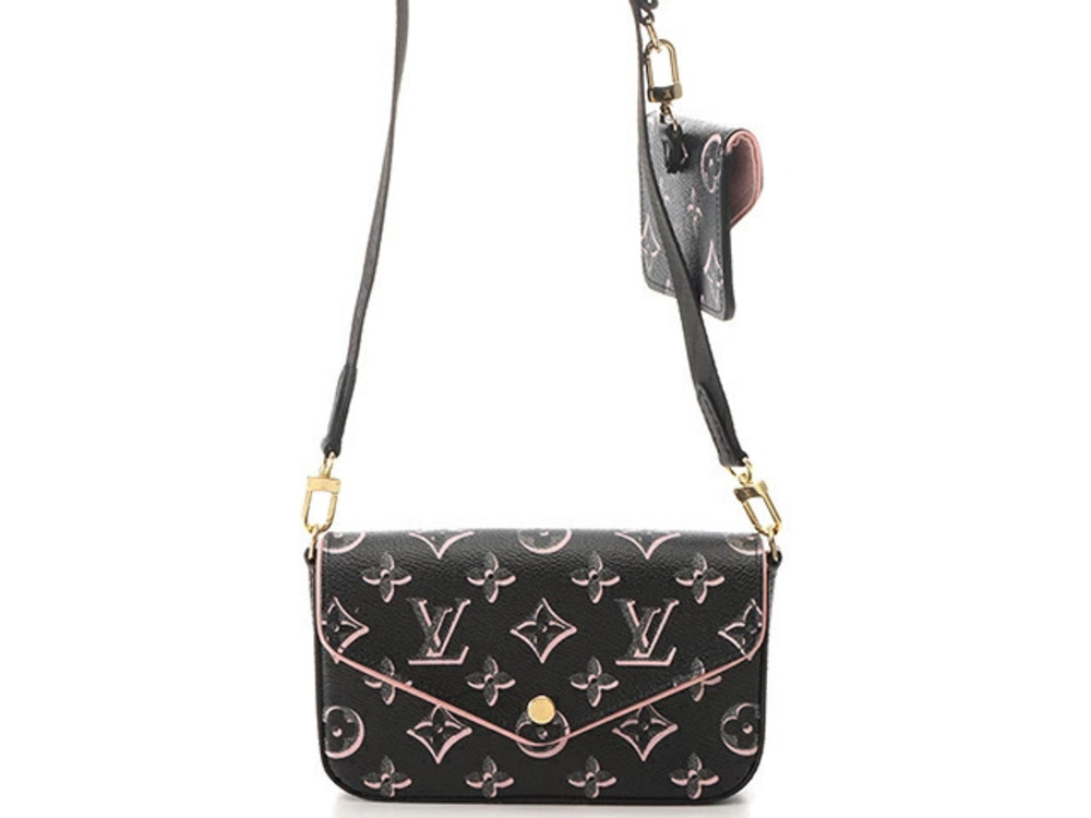 LOUIS VUITTON Multi Pochette Felicie Monogram Black Pink Fall You Collection